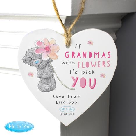 Personalised Me to You I'd Pick You Wooden Heart Decoration Extra Image 1